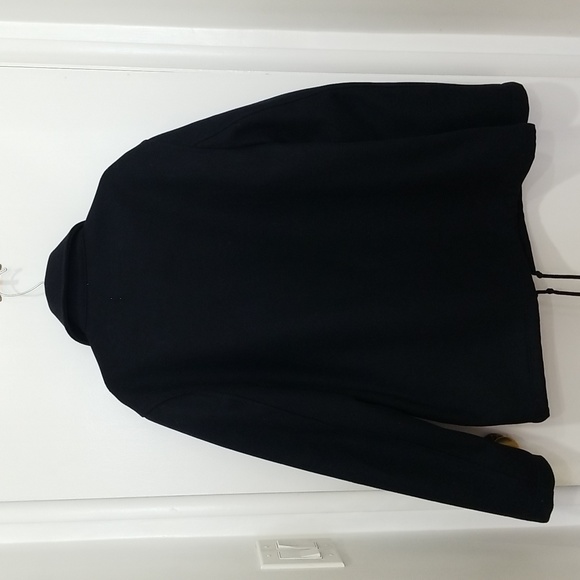 H&M men's black wool blend jacket size M - Picture 4 of 7